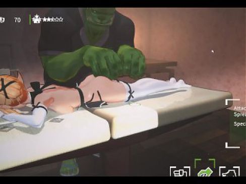 Orc Massage [3D Hentai game] Ep.1 Oiled massage on kinky elf