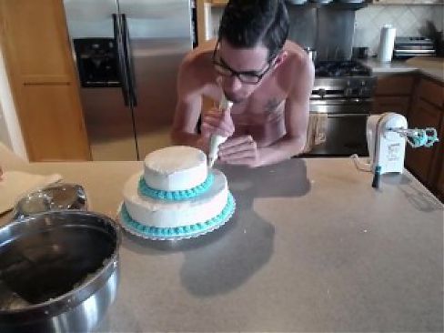 Chaturbate Baking Show Making a Cake